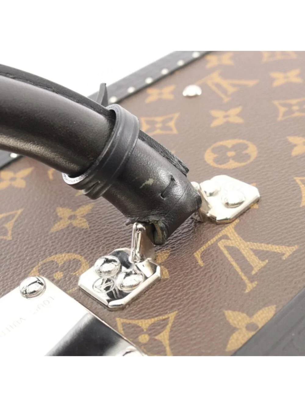 Louis Vuitton Suitcase Alzer 60 Monogram Macassar Canvas Leather Travel Bag